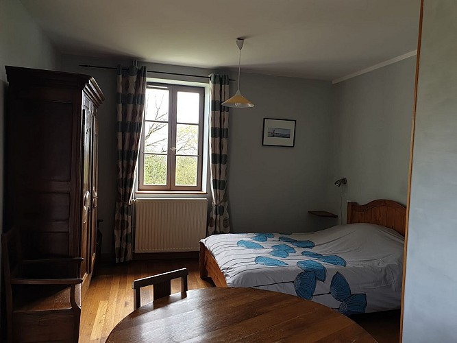 chambre bleu avec terrasse