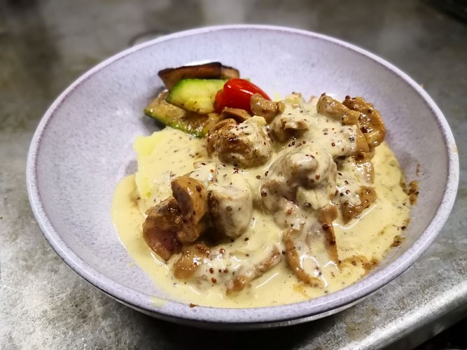 Les rognons de veau à la moutarde "fallot"