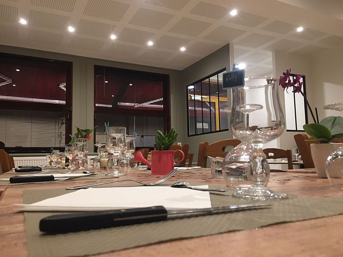 Salle de restaurant de l'Hôtel du Nord