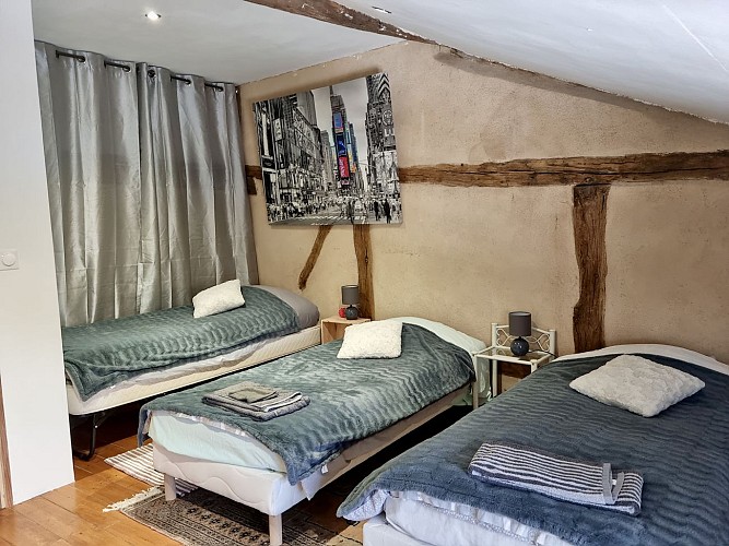 Chambre triplé étage