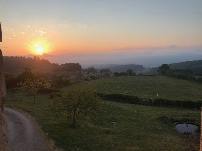 Lever du soleil aux Marions