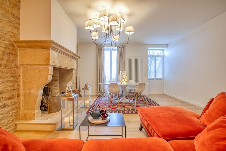 Villa Figue Blanche - Le salon d'hotes