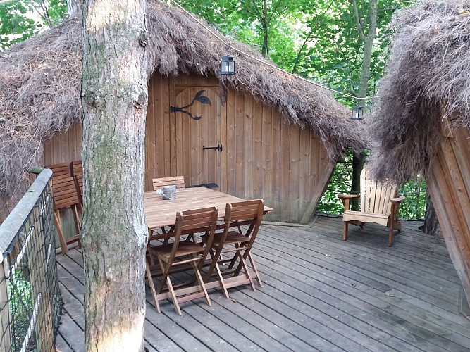 Terrasse cabane Viré-Clessé