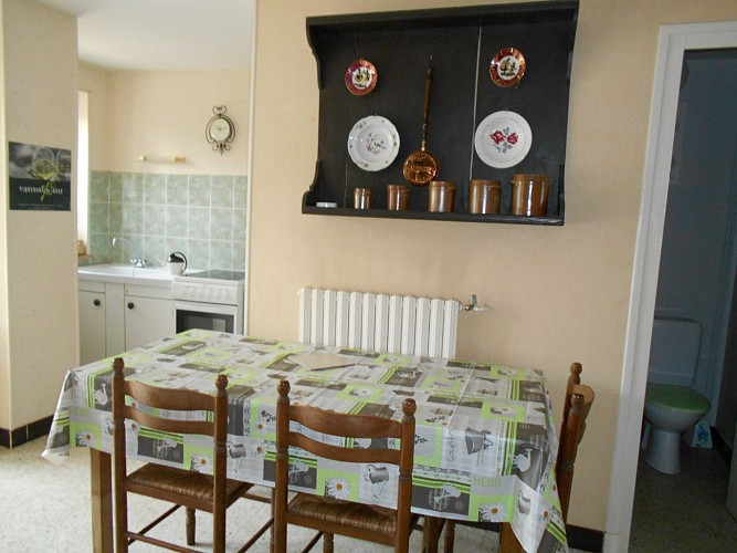 Intérieur du gite (séjour)