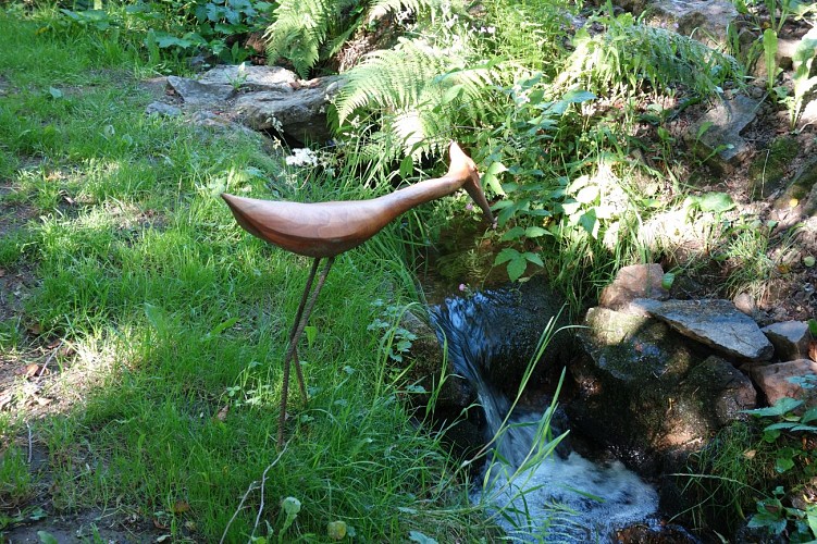 Gîte LA PETITE OUCHE MORVAN, le ruisseau et son oiseau