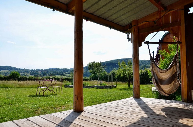 La terrasse de la cuisine d'été