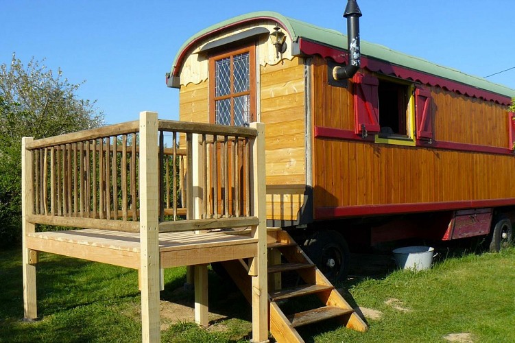 La terrasse de la roulotte