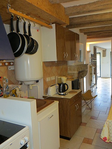 Cuisine et enfilade sur séjour