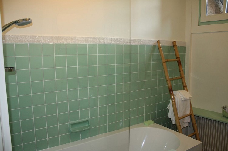 salle de bain avec baignoire
