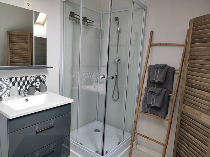 Salle d'eau chambre - Grise