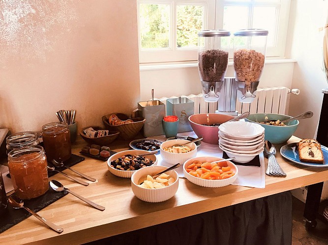 Domaine Pont Juillet - petit-déjeuner buffet