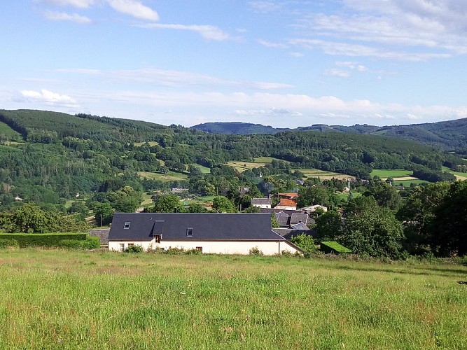 vue du gîte sur la vallée