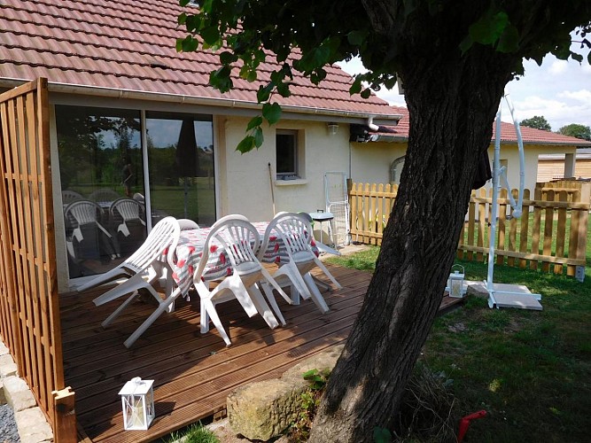 Terrasse - Gîte Le Vallon de Paray-le-Monial