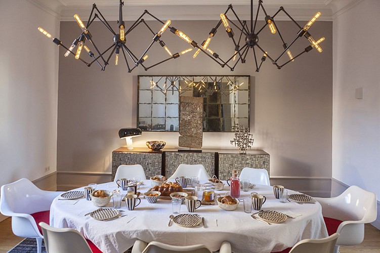 Salle à manger d'hiver - Maison Tandem - Maison d'hôtes - Cluny