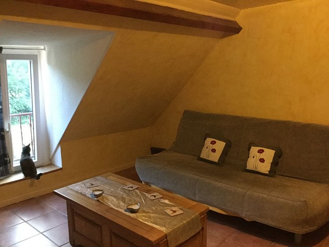 Coin salon avec clic clac