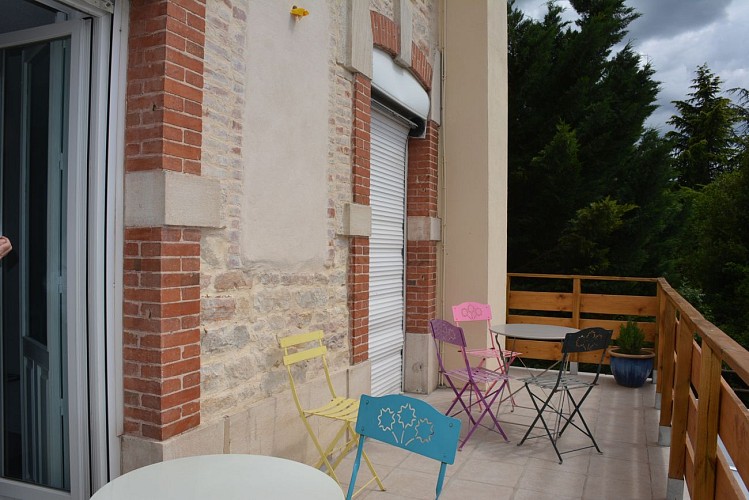 terrasse chambre hotel st philibert