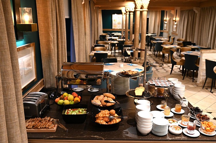 Le buffet de petit-déjeuner