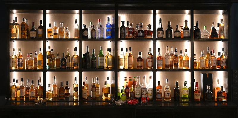 La sélection de whiksy du Pub