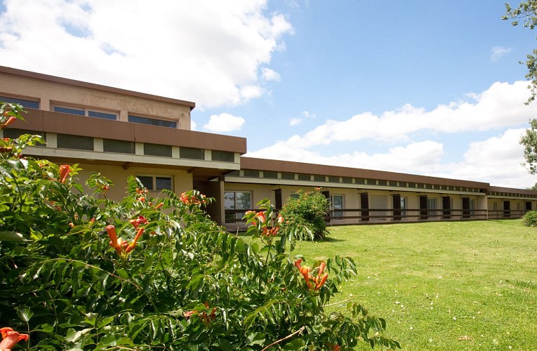 Vue sur les chambres côté Saône