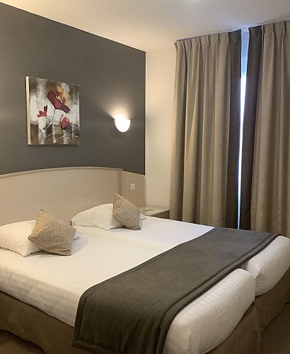 Chambre twin couettes rdc