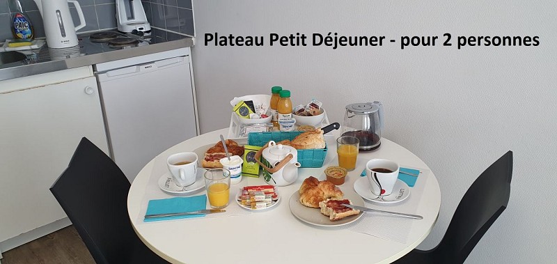 Plateau PETIT DEJEUNER pour 2 - pour le week-end