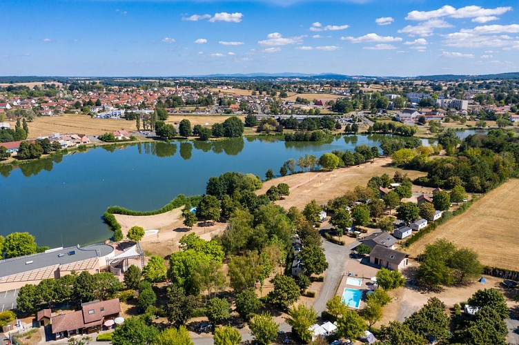 Vue aérienne Camping de Bourbon-Lancy