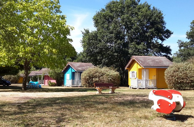 Vue cabanettes - camping du Pont Vert