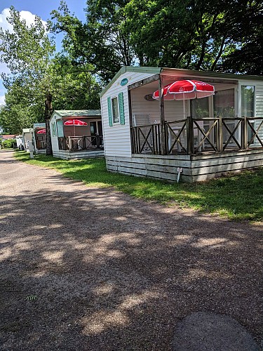 Vue mobilhome - camping du Pont Vert