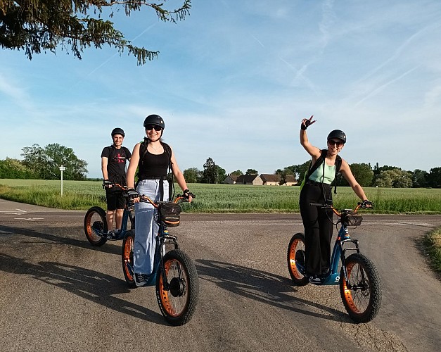 activités en famille trottinette