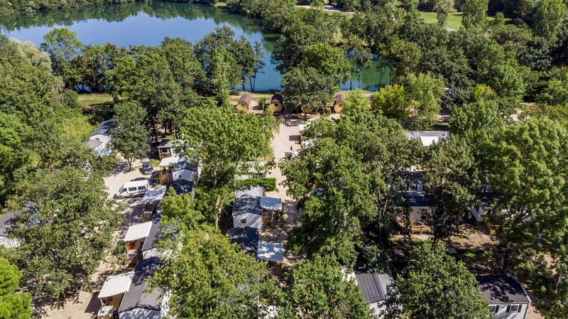 Vue drone Camping Laives