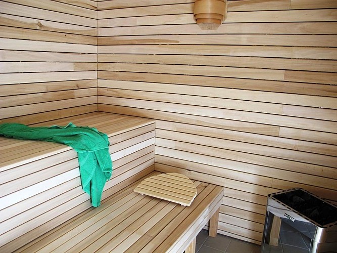 Espace sauna dans le camping