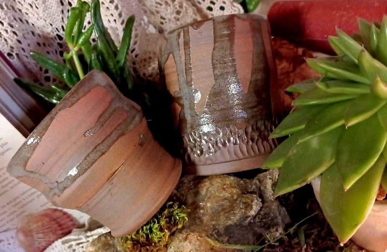 Gobelets en grès de Puisaye