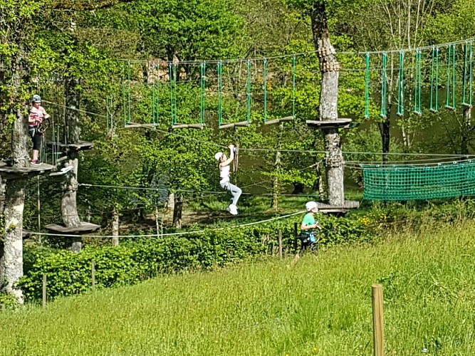 Accrobranche au plan d'eau de Saint-Clément