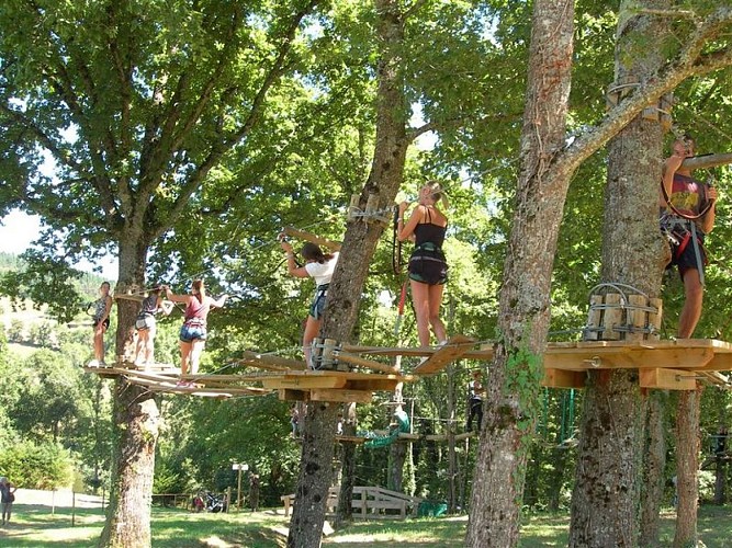 Accrobranche au plan d'eau de Saint-Clément