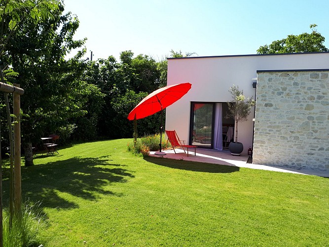 Montaut_La Datcha - terrasse de la chambre