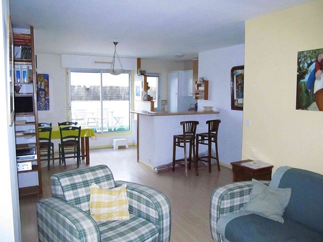 Pièce de vie RDC Duplex- 35m2