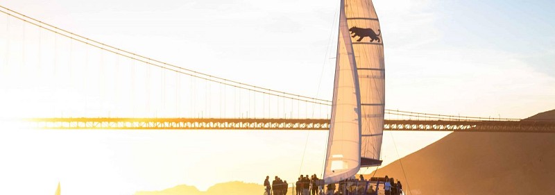 Croisière en catamaran dans la baie de San Francisco au coucher du soleil