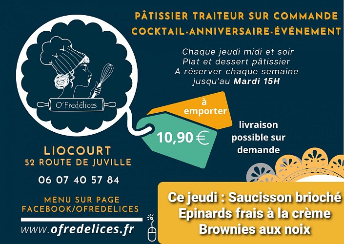 Menu hebdomadaire sur commande