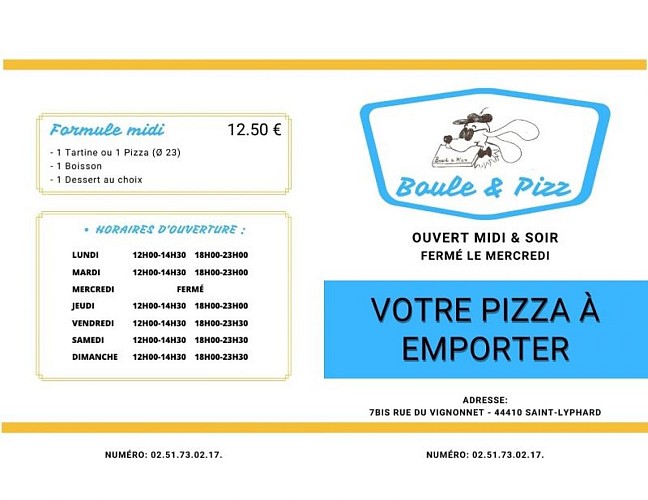 Pizzéria - Boule & Pizz