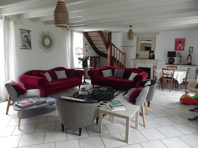 Salon - Gîte Chez Dames Grenouilles