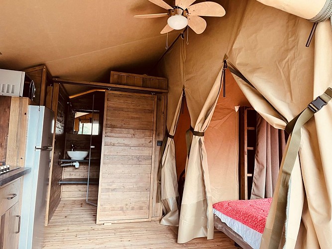 Les tentes lodges - Camping la Bohème