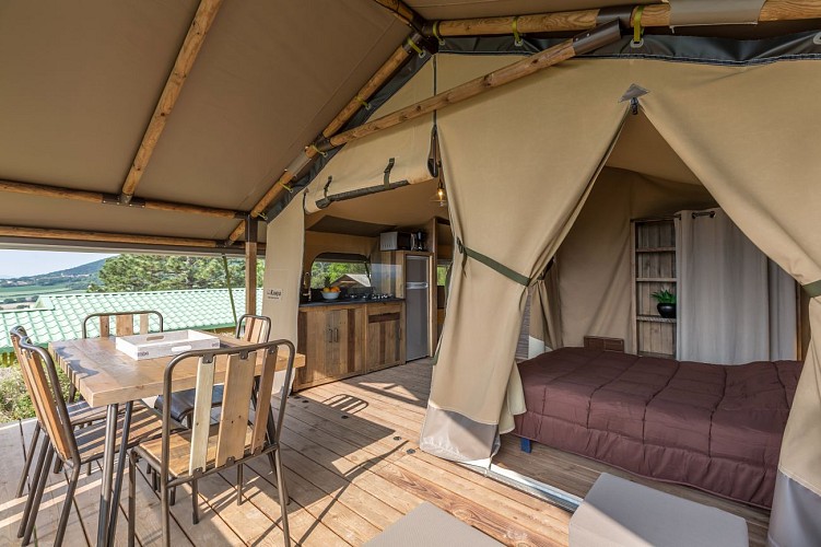 Les tentes lodges - Camping la Bohème