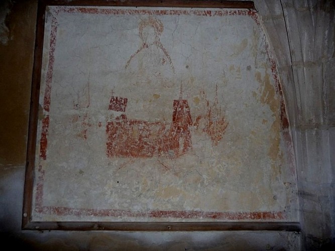 Peinture murale - Eglise Saint Denis - Aillières Beauvoir