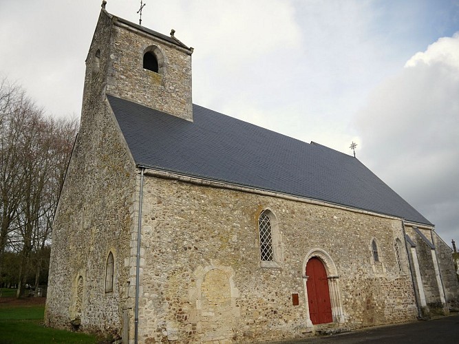 Façade Sud - Eglise Saint Denis - Aillières Beauvoir