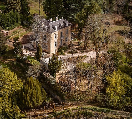 1 Vue aérienne - Le Temps Retrouvé Sarlat