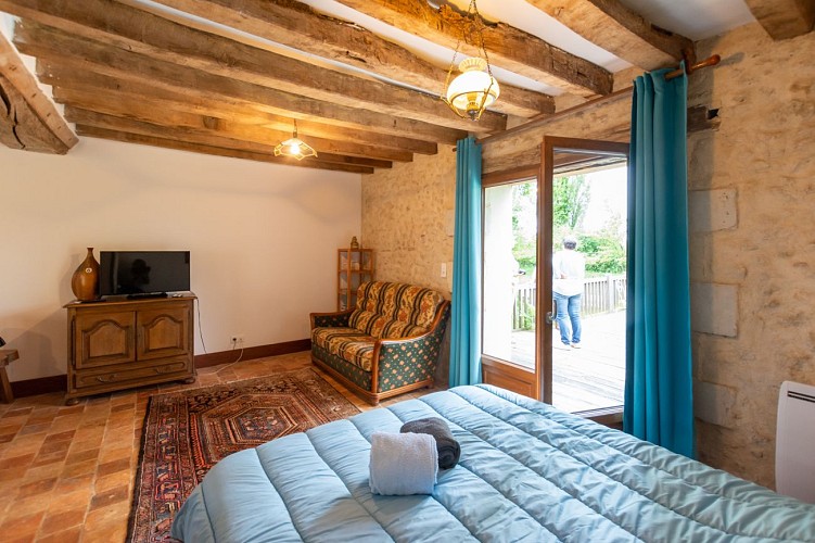 Studio Campagne - Lit - TV