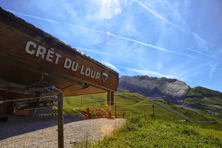 Route mountain bike Crêt du Loup downhill mountain biking trail La clusaz Route mountain bike Crêt du Loup downhill mountain biking trail La clusaz
