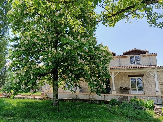lauzun-gite bluemoon et arcachon-facade et jardin