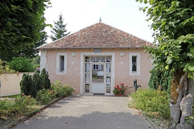 Mairie et 1ère pierre à l'édifice