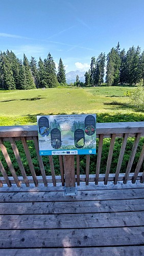 Les Saisies's lake